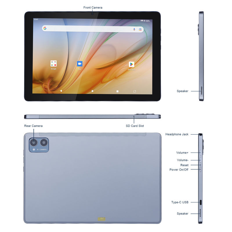 C アイデア 学生向けの教育タブレット Android 12 タブレット 10 インチ Google Play 64GB ROM 3GB RAM 128GB