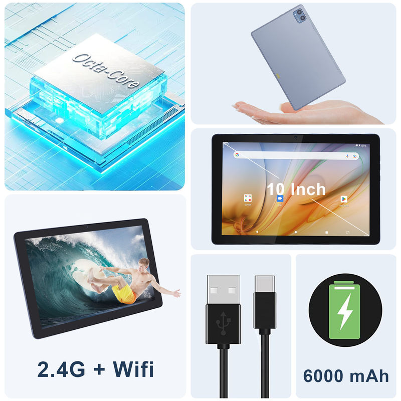 C アイデア 学生向けの教育タブレット Android 12 タブレット 10 インチ Google Play 64GB ROM 3GB RAM 128GB
