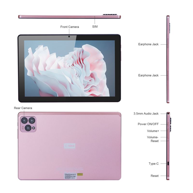 C アイデア 8GB RAM 10インチ タブレットPC 256GB ROM TF 256GB拡張可能 1280×800 IPS スクリーン 10000mAh バッテリー CM 8000プラス