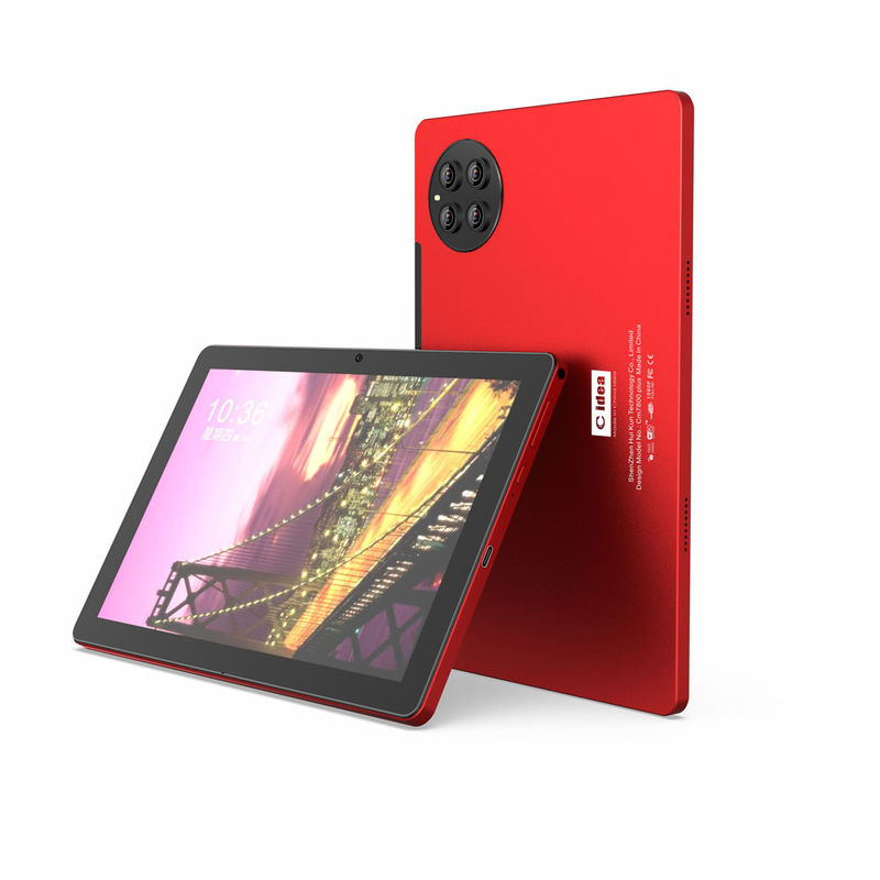 C アイデア アンドロイド タブレット 赤 10 インチ デュアル カメラ 512GB 大容量 ストレージ サポート シムカード キーボード付き タブレット CM7800