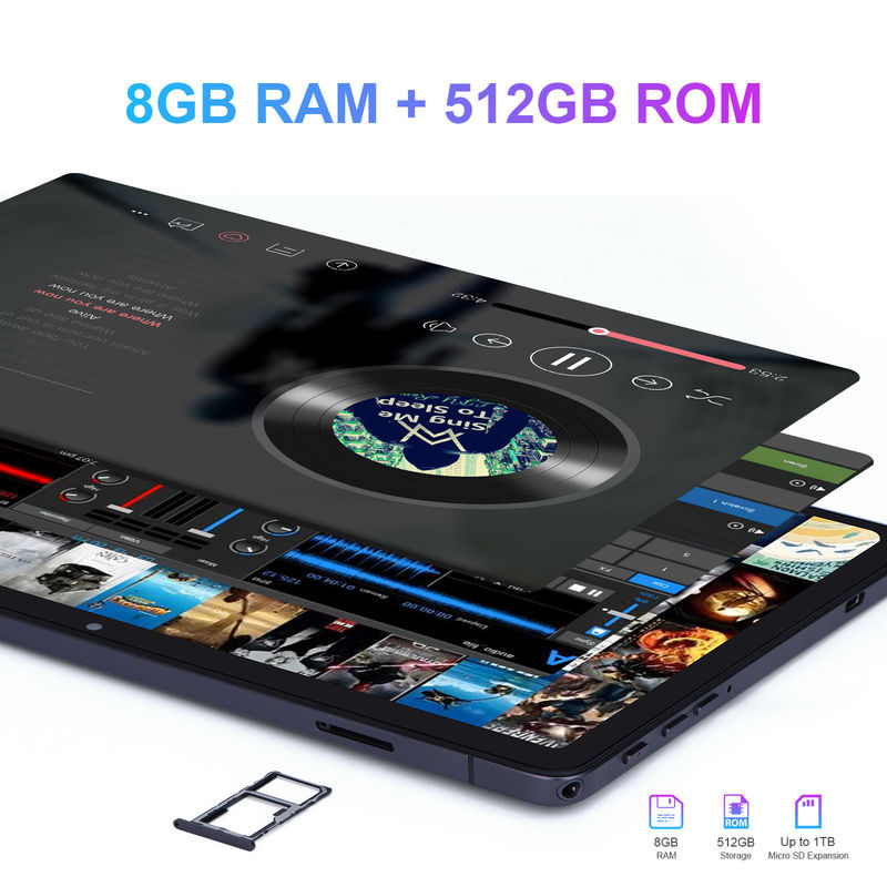 Cアイディア 大きいスクリーン 8GB RAM 512GB ROM 10インチ タブレット PC キボ CM8500