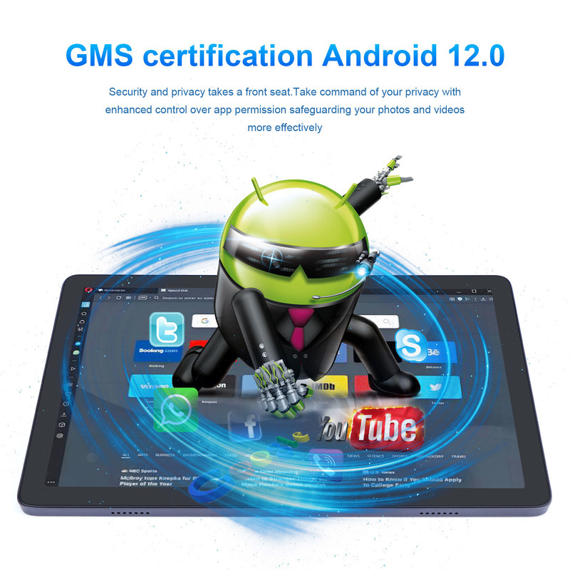 C アイデア デュアルカメラ6000mAhのAndroidタブレット グーグル認証 10.1インチタブレット P1200