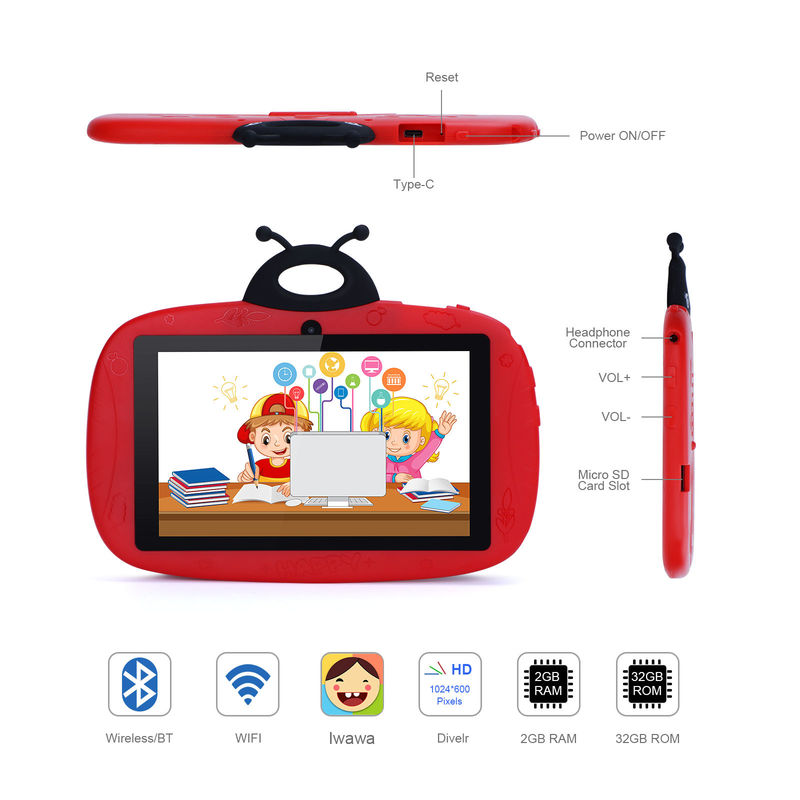 C アイデア WiFi タブレット キッズ 7 インチ スマート タブレット PC 幼児学習用ケース CM76