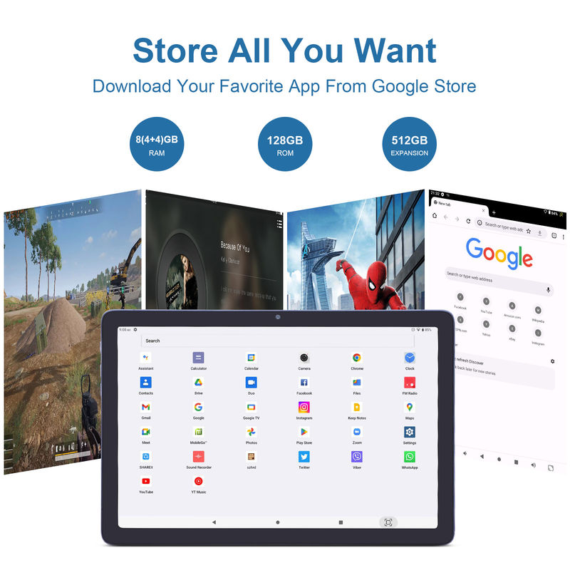 Cアイディア 10.1インチ Android 12 タブレット 8GB RAM 128GB ROM モデル CM1200