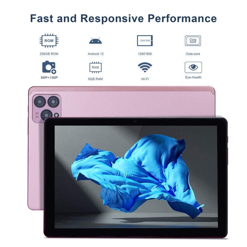C アイデア 10インチ Android 12 タブレット 8GB RAM 256GB ROM モデル CM8000PLUS ピンク