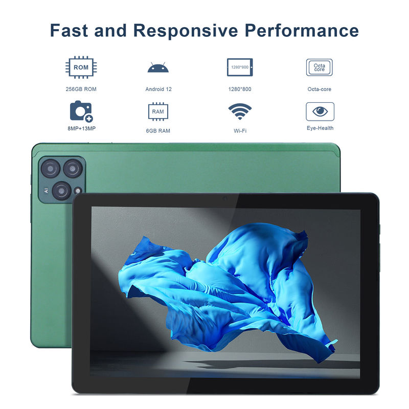 C アイデア 10インチ アンドロイド 12 タブレット 8GB RAM 256GB ROM モデル CM8000PLUS グリーン