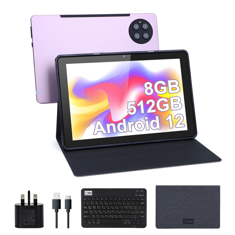 Cアイディア 9.7インチ Android 12 タブレット 8GB RAM 512GB ROM モデル CM7800ピンク