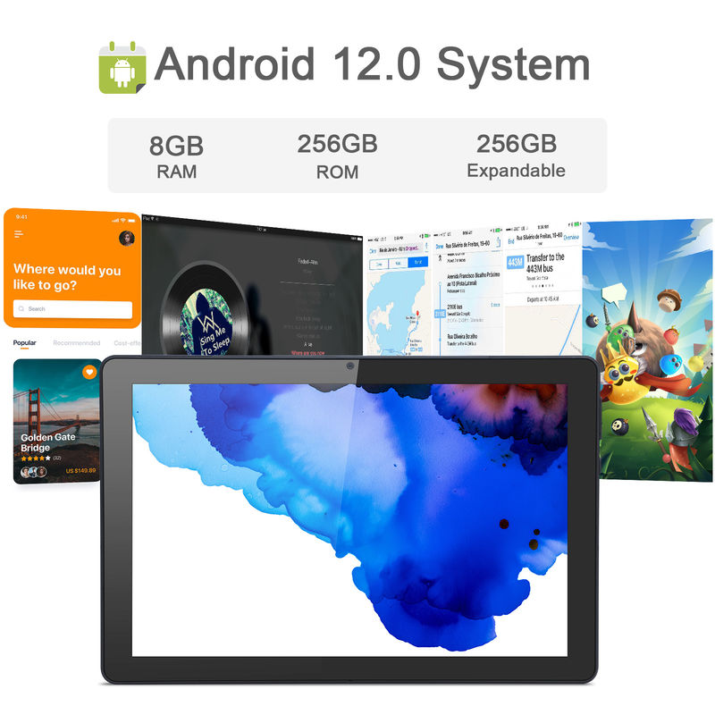 Cアイディア 9.7インチ Android 12 タブレット 8GB RAM 512GB ROM モデル CM7800 ブラック