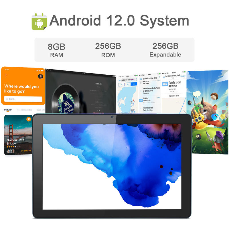 Cアイディア 9.7インチ アンドロイド 12 タブレット 8GB RAM 512GB ROM モデル CM7800 グリーン