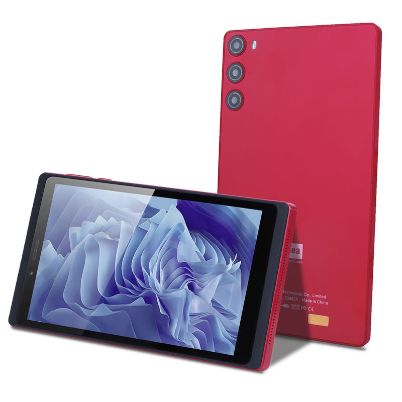 C アイデア 7 インチ タブレット 6GB RAM 128GB ROM SIM付き Android タブレット PC 学生向け CM525 赤