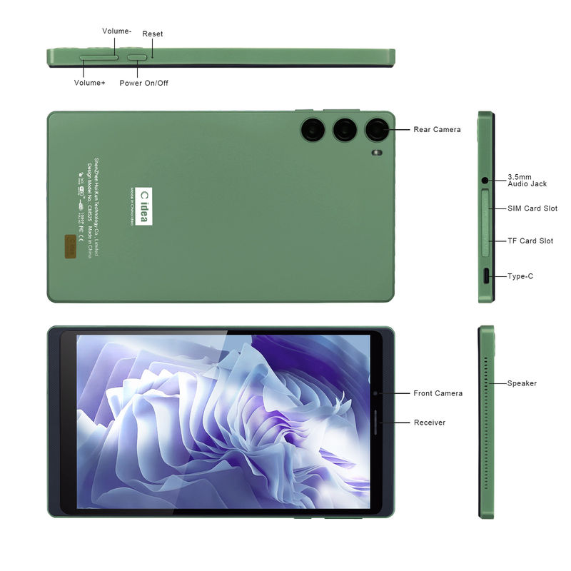 C アイデア 7 インチ タッチスクリーン タブレット シム付き 学生用 CM525 グリーン