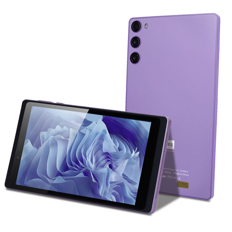 C アイデア 7インチ 6+128GB 6000mAh Android タブレット PC 学生向け SIM付き CM525 紫