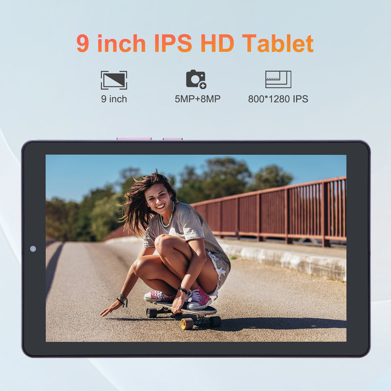 Cアイディア 9インチ Android 12 タブレット 8GB RAM 512GB ROM 5MP+8MP 双カメラ WIFI タブレット SIM CM915 (ピンク)