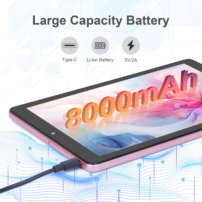 Cアイディア 9インチタブレットPC WIFI 2.4G/5G 800x1280 IPS画面 アンドロイドタブレット 電話通話サポート デュアルカメラ (ピンク)