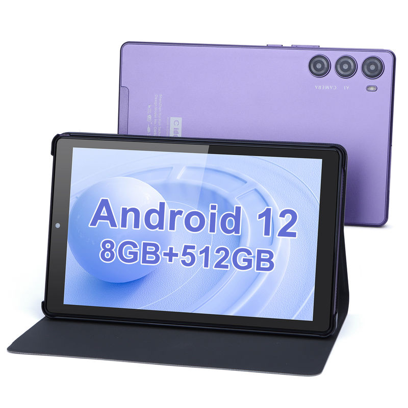Cアイディア 9インチタブレットPC WIFI 2.4G/5G 800x1280 IPS画面 アンドロイドタブレット 電話通話サポート 双カメラ付き ((紫)