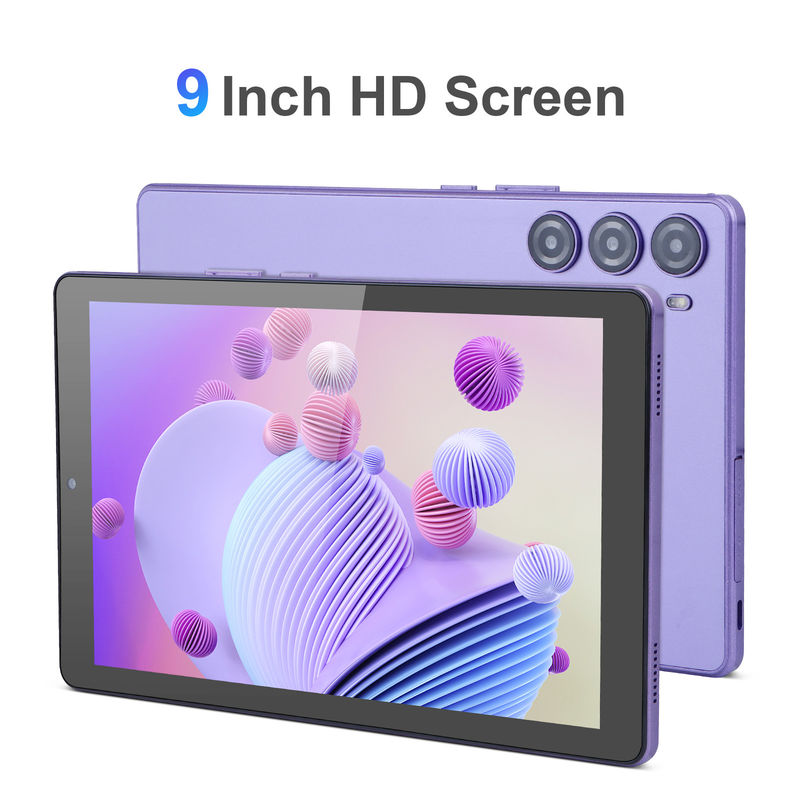 Cアイディア 9インチタブレットPC WIFI 2.4G/5G 800x1280 IPS画面 アンドロイドタブレット 電話通話サポート 双カメラ付き ((紫)