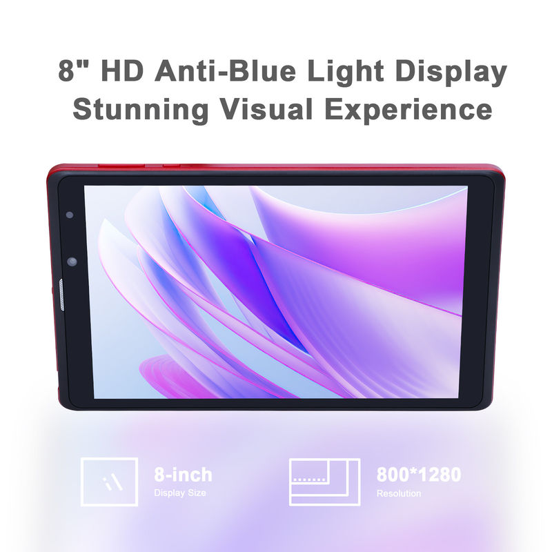 C アイデア 8インチ アンドロイド タブレット PC メーカー アンドロイド 12 クアッド コア 8GB+512GB ストレージ IPS HD ディスプレイ CM835 (赤)