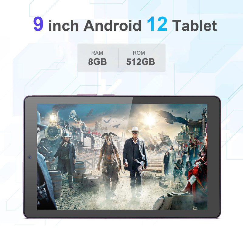 Cアイディア 9インチタブレットPC WIFI 2.4G/5G 800x1280 IPS画面 アンドロイドタブレット 電話通話サポート デュアルカメラ (ピンク)