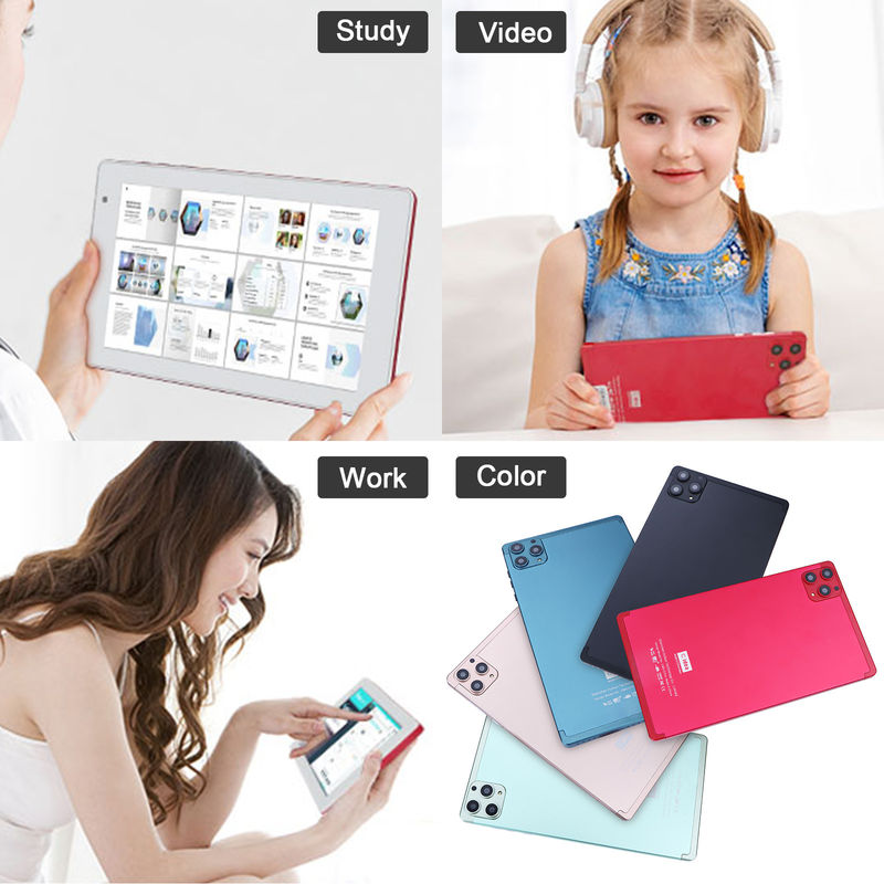 Cアイディア 7インチ アンドロイド スマートタブレット 8+512GB クアッドコア WiFi タブレット HDタッチスクリーン CM513 ((赤)