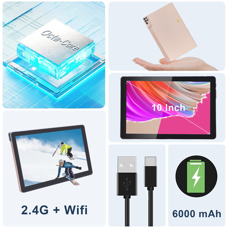 C アイデア 10 インチ タブレット PC アンドロイド 12 タブレット 6GB RAM 256GB ROM 6000mAh バッテリー IPS HDタッチスクリーン CM7000PLUS