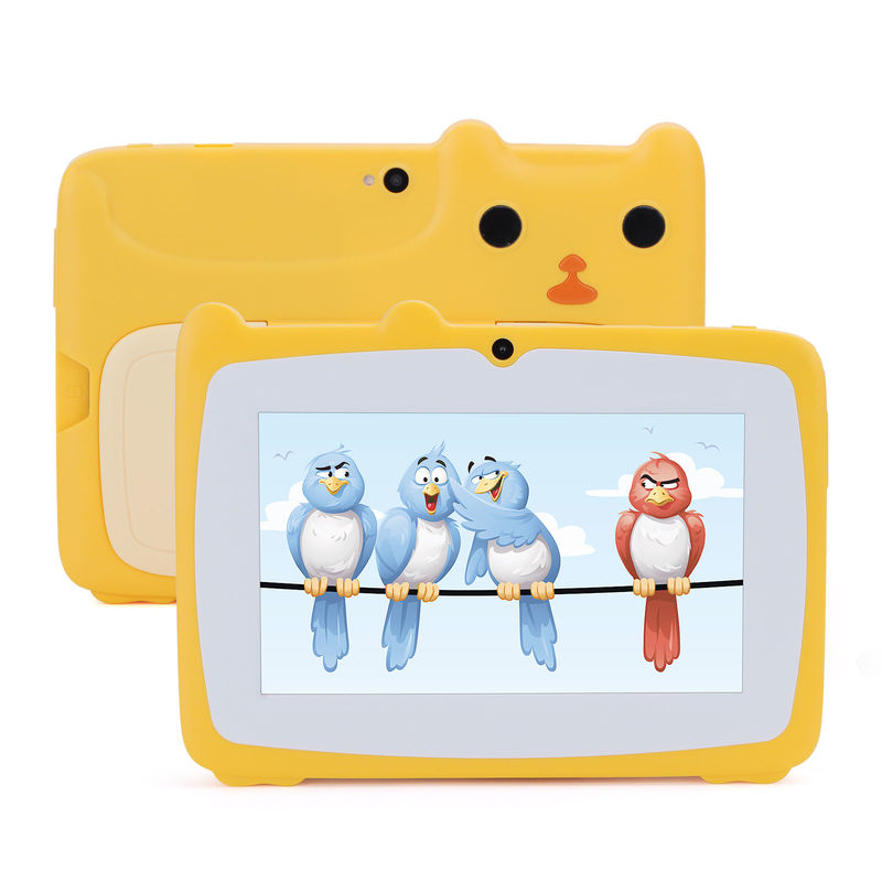 C アイデア 7インチ アンドロイド キッズ 学習 タブレット 64GB+32GB 拡張式収納 HD 双カメラ 2MP+2MP CM80 黄色