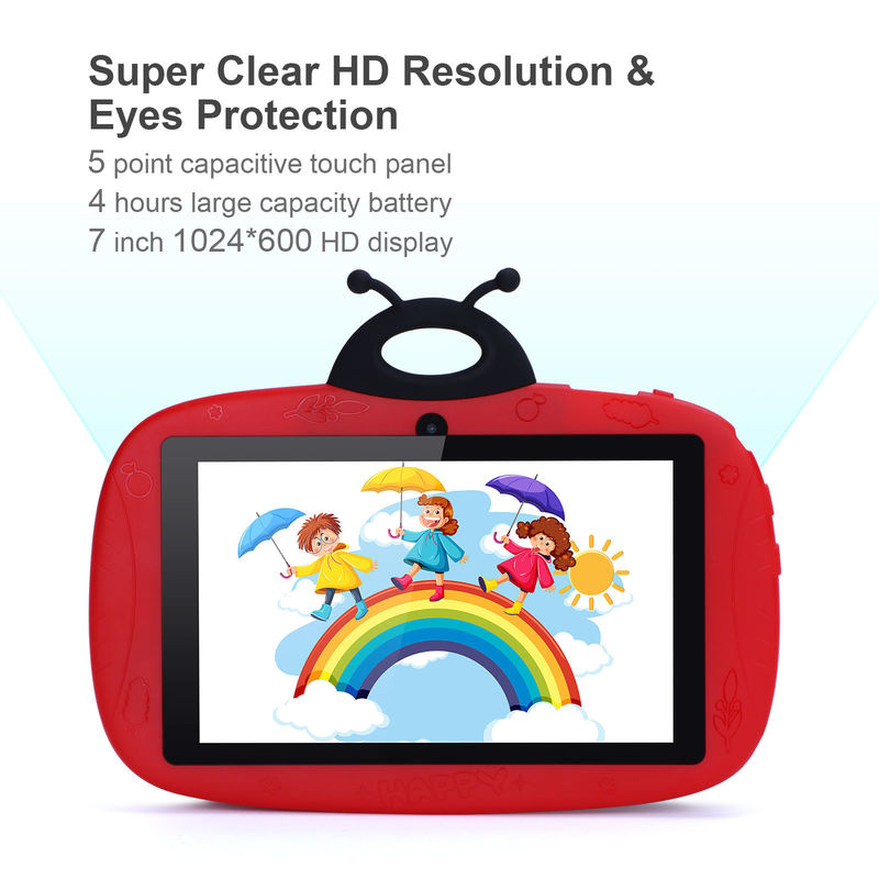 C アイデア キッズ アンドロイド 7 インチタッチスクリーン タブレット 6+128GB 収納 無料ケース WIFI 双カメラ CM75