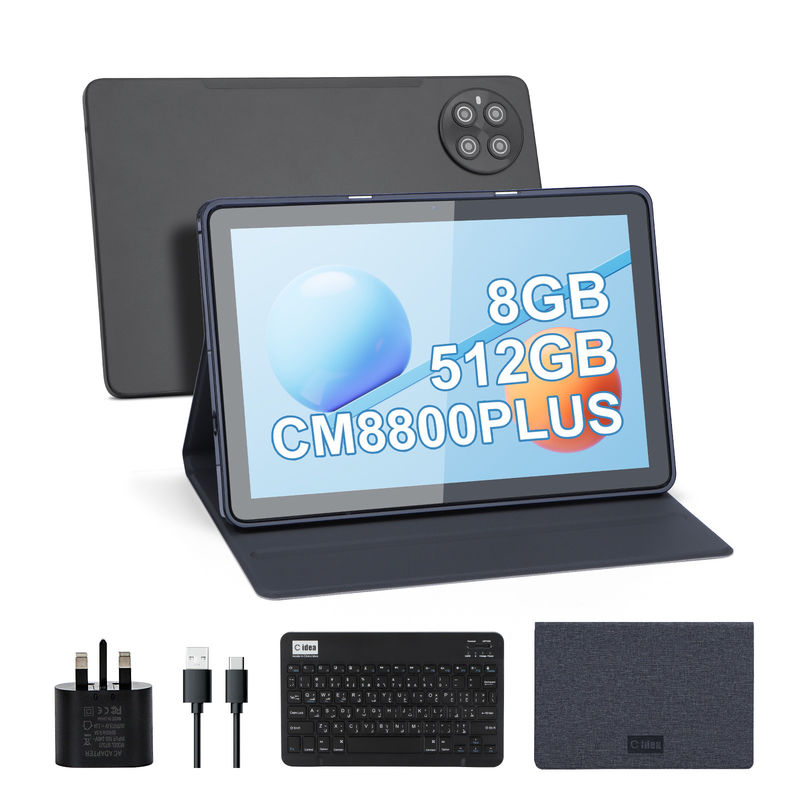C アイデア 512GB ストレージ 5G WiFi トルーチ スクリーン 10.1 インチ タブレット シム付き 学校用 CM8800プラス