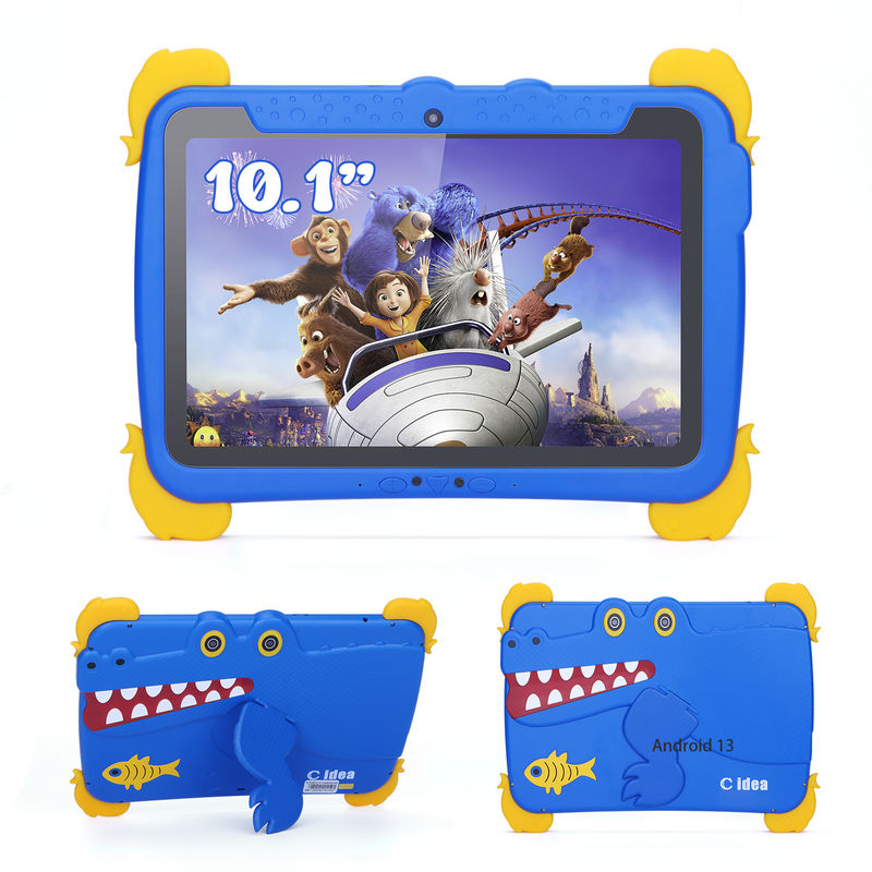 C アイデア キッズ タブ 10.1インチ Android 13 タブレット 子供用 4GB RAM 64GB ROM 保護眼 タッチスクリーン 3-8歳