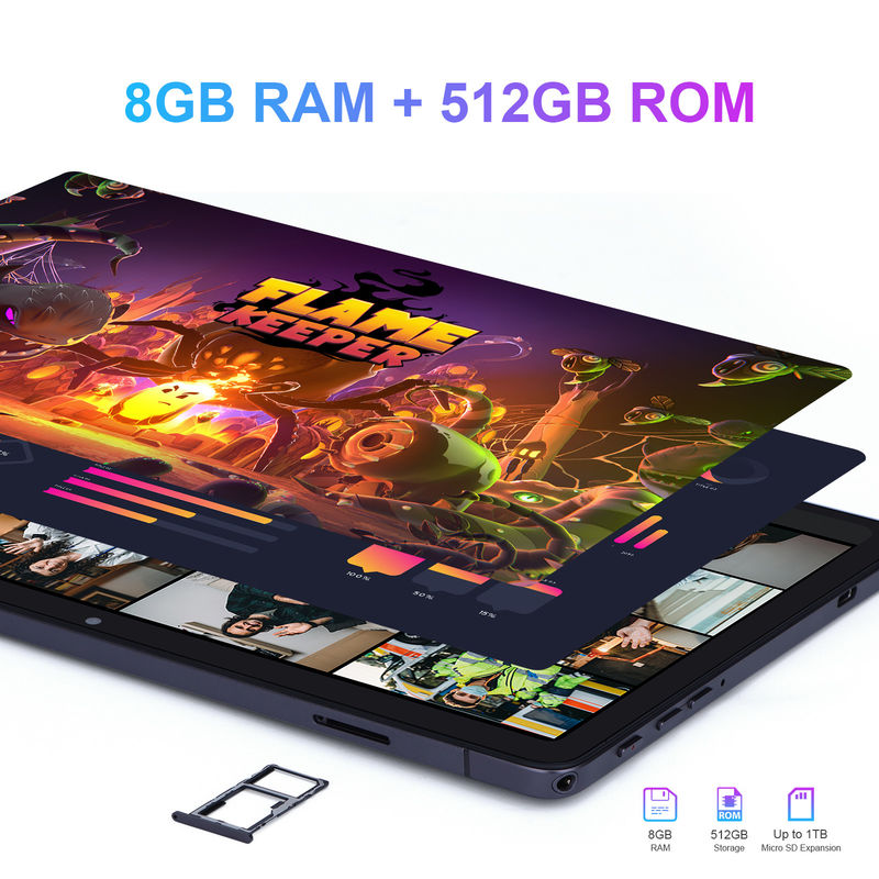 C アイデア SIM サポート 8GB RAM 512GB 10インチ タブレット PC 学生用キーボード CM8500