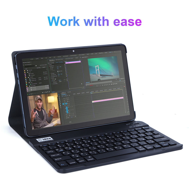C アイデア 学生CM8500用のキーボードとケース2SIMサポート付きのWIFIスマート10インチタブレットPC