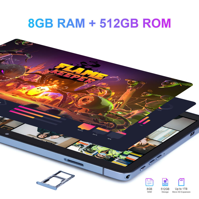 C アイデア アンドロイド タブレット WIFI 5G タブレット 10.1 インチ デュアルカメラ 8GB RAM 512GB キーボードマウス SIM サポート 学生