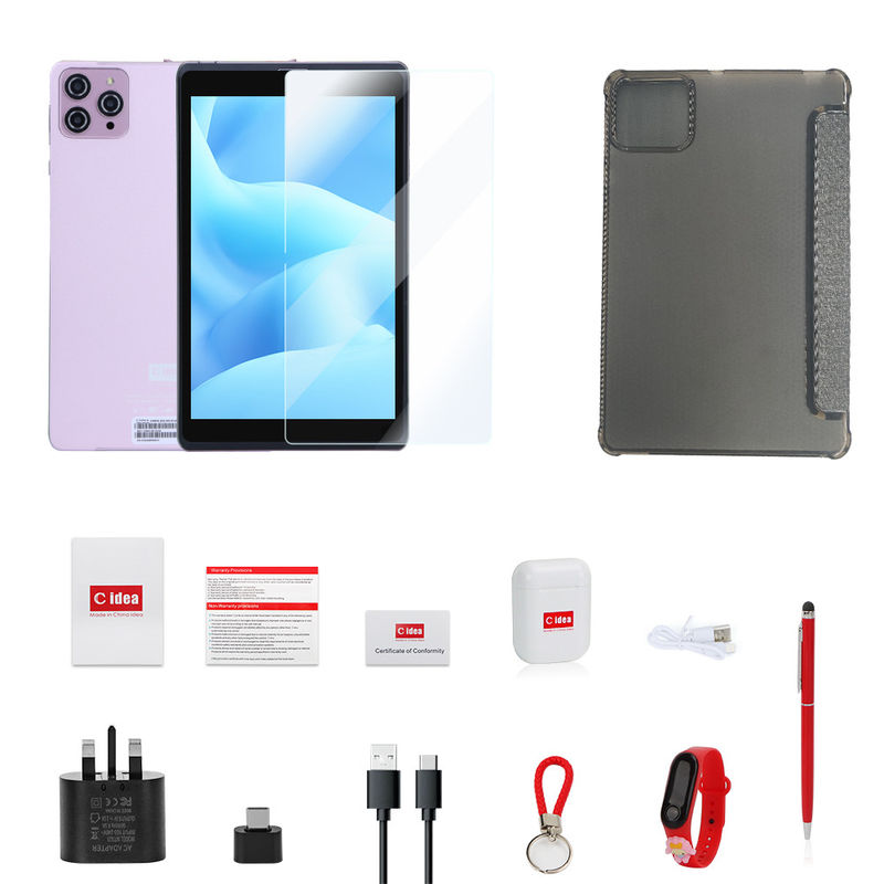 C アイデア 8インチ アンドロイド 12 タブレット 8000mAh バッテリー 5+8MP カメラ 8GB RAM 512GB ROM 教育学習 CM818-ピンク