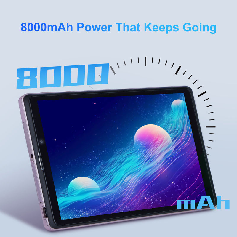 C アイデア 8インチ アンドロイド 12 タブレット 8000mAh バッテリー 5+8MP カメラ 8GB RAM 512GB ROM 教育学習 CM818-ピンク