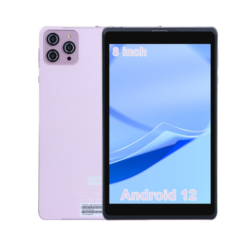 C アイデア 8インチ アンドロイド 12 タブレット 8000mAh バッテリー 5+8MP カメラ 8GB RAM 512GB ROM 教育学習 CM818-ピンク