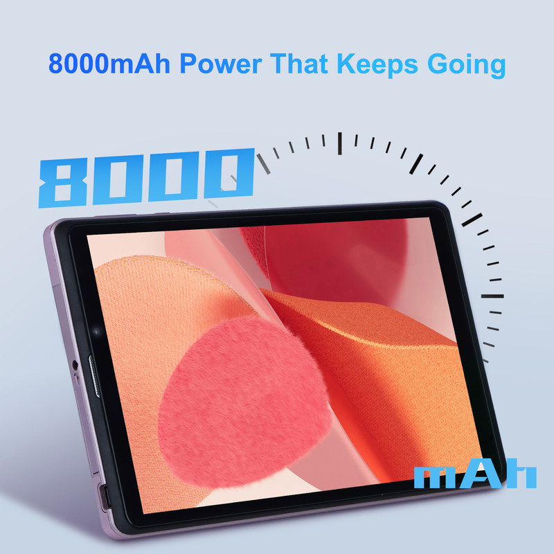C アイデア 8インチ アンドロイド 12 タブレット 8000mAh バッテリー 5MP+8MP カメラ 8GB RAM 512GB ROM 教育学習用 CM818-ピンク