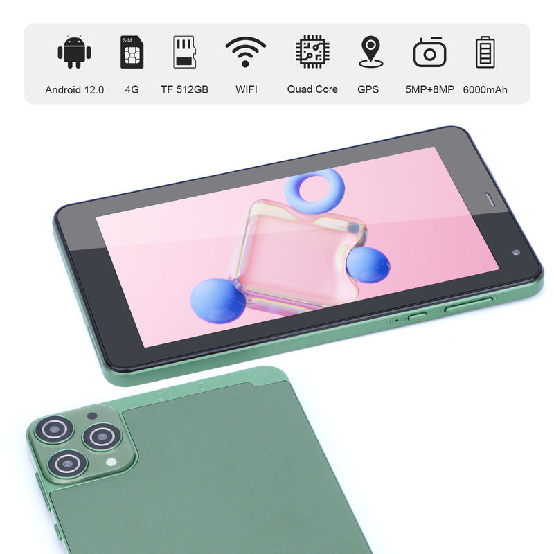 C アイデア 7 インチ アンドロイド タブレット 6+128GB 四コアタッチスクリーン タブレット Studenet CM515 ((緑)
