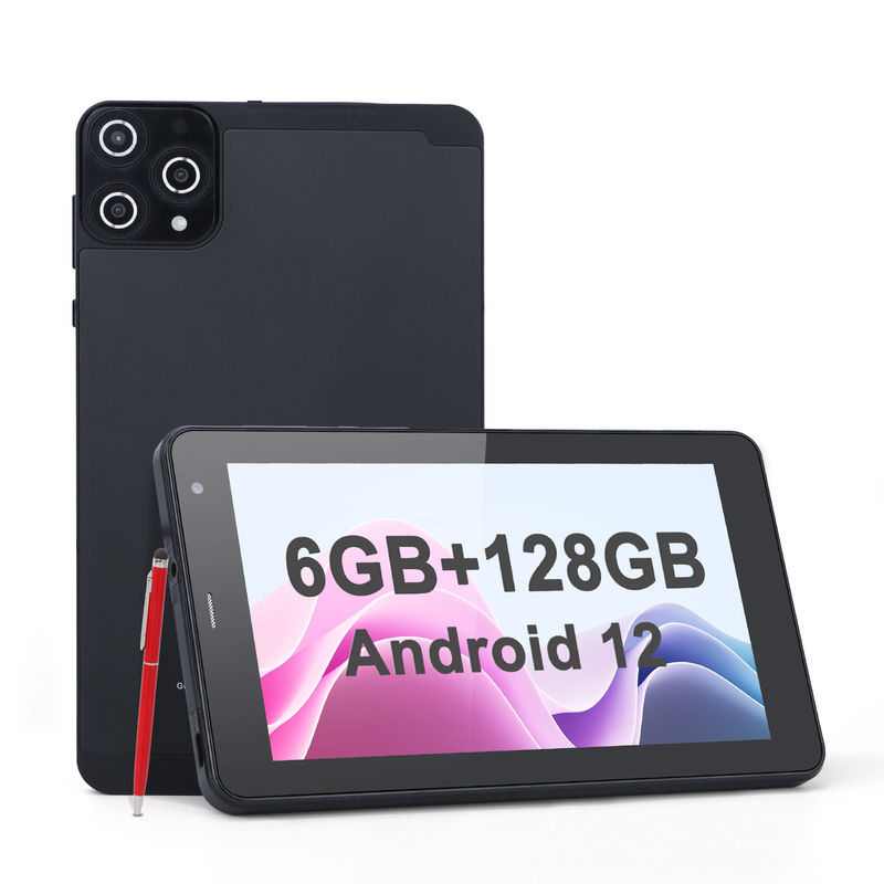 C アイデア アンドロイド タブレット 6+128GB クアッドコア 7インチ タブレット PC 学生用 CM515 ((黒)