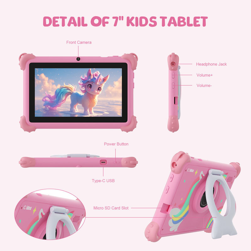 C アイデア 子供向け 教育用タブレット 7インチタッチスクリーン 保護用ケース CM88