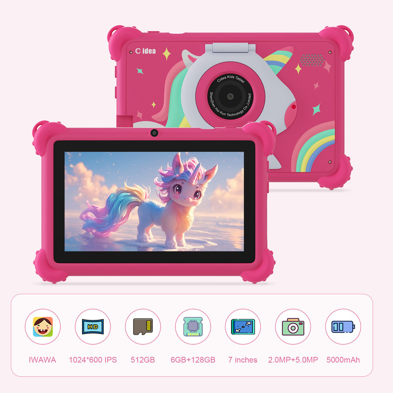 C アイデア 7 インチ Android スマート タブレット PC For Child with Expand 512GB 子供 APP CM88