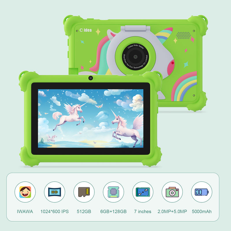Cアイディア キッズタブレット 2024 HDディスプレイと保護ケース付き教育的な楽しいタブレット CM88