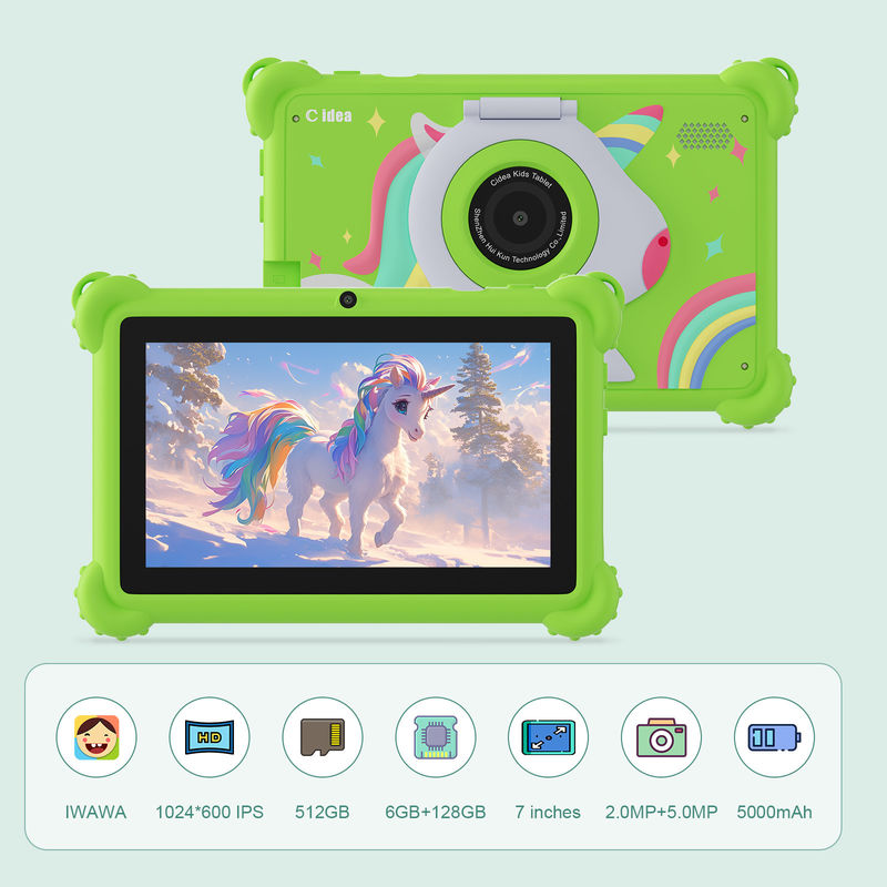 Cアイディア 2024 キッズ学習タブレット Android 12 プリロードアプリと耐久性デザイン CM88