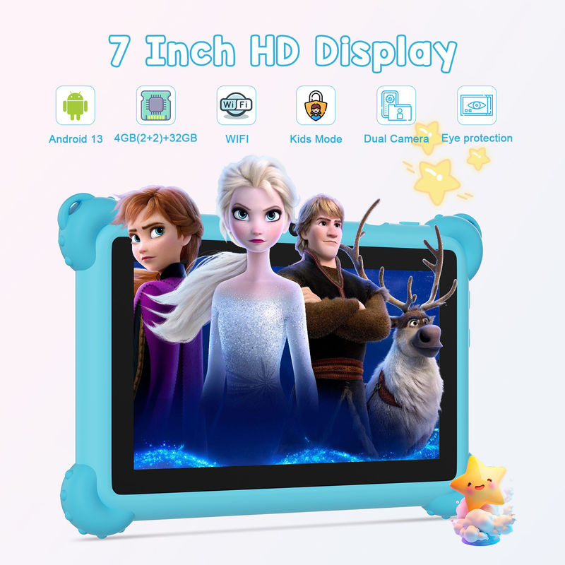 C アイデア Android 13 キッズ タブレット 4 ((2+2) +32GB 学生のためのIWAWA 教育タブレット CM91