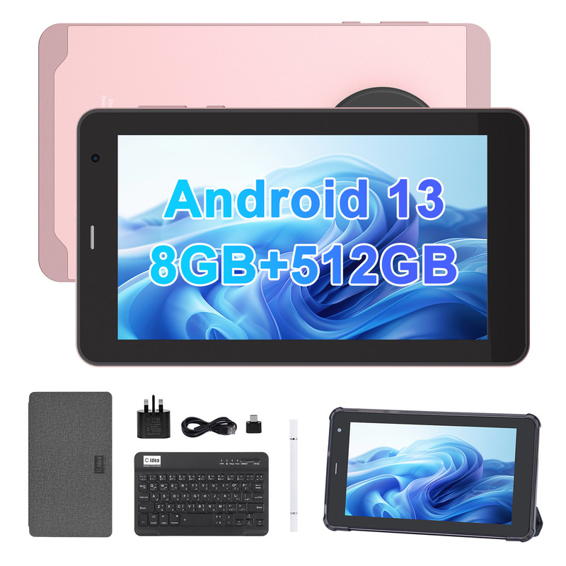 C アイデア 7 インチ タブレット SIM Wifi Android タブレット PC 学生向け CM518 Pro ピンク