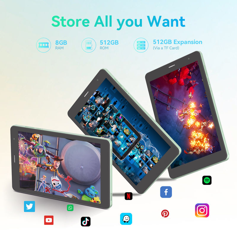 C アイデア 高解像度ディスプレイ 8インチタブレットPC 800x1280 Ips スクリーン