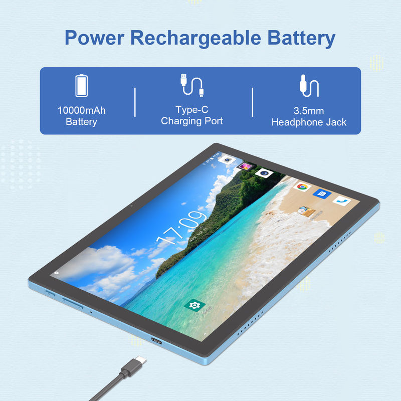C アイデア Android 14 タッチスクリーン 10.1 インチ タブレット キーボードとペン CM8200プラス ブルー