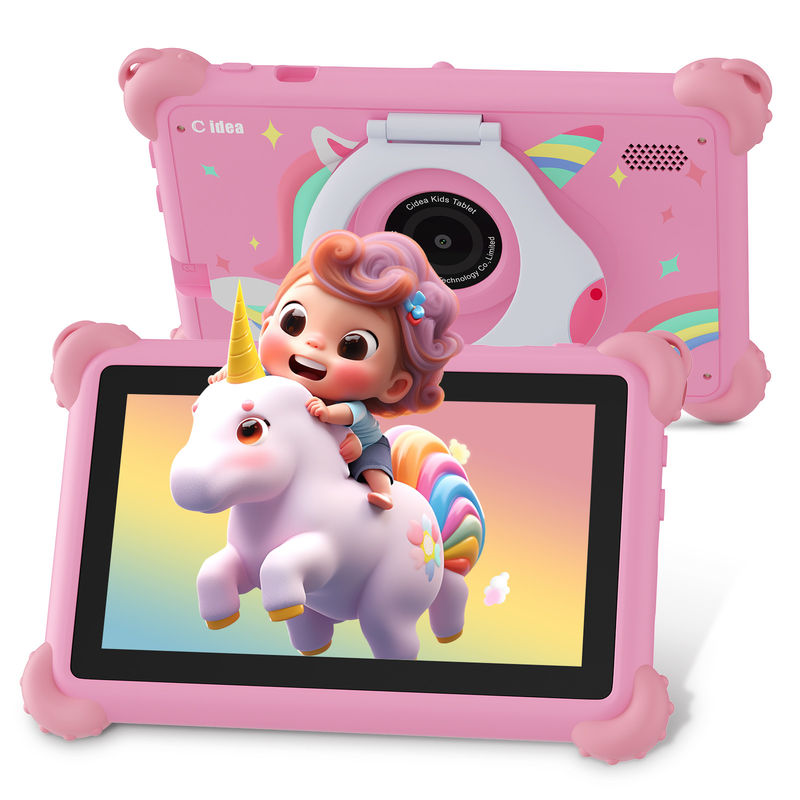 C アイデア Android 13 キッズ タブレット 4+32GB 教育タブレット キッズパッド フレンドリーAPP CM91ピンク