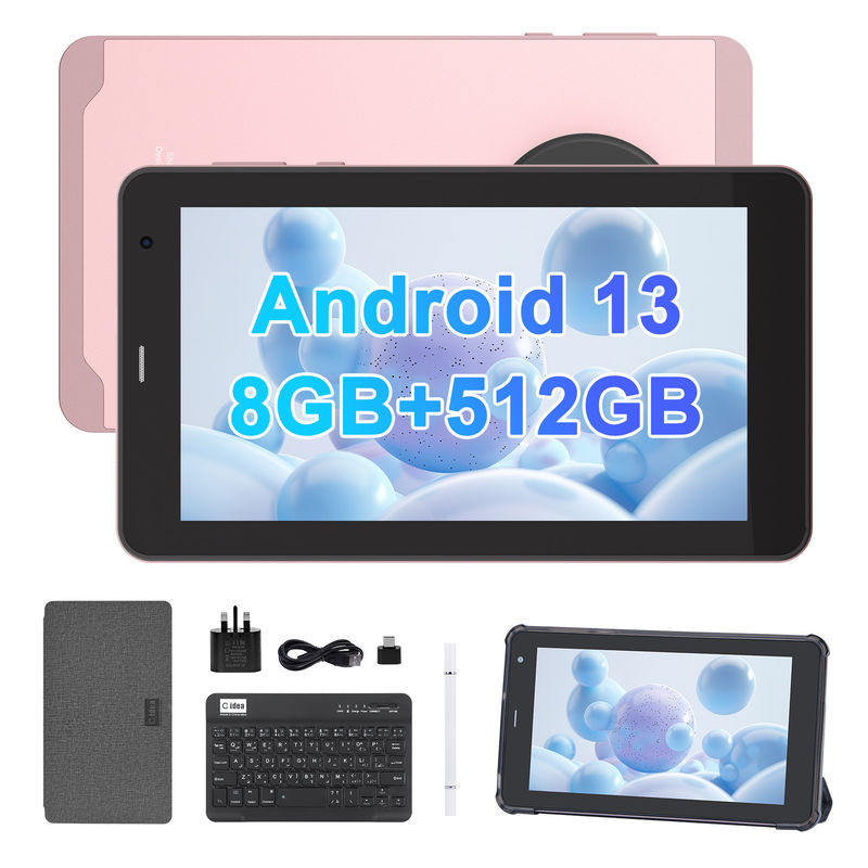 C アイデア 7インチ アンドロイドタブ 8+512GB クアッドコア 教育タブレット 学生にぴったり