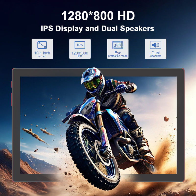 C アイデア 10.1 インチ Android 14 スマート タブレット PC 双SIMサポート CM8200Plus 赤