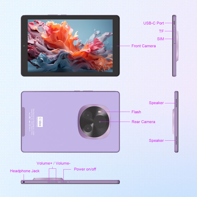 C アイデア 9 インチ タブレット 学生向け デュアルカメラ教育タブレット CM935 紫