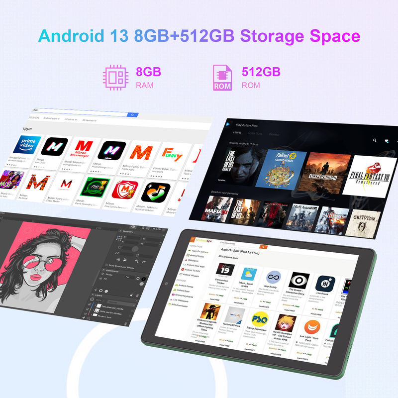 C アイデア 9 インチ WIFI タブレット 800x1280 IPS タッチスクリーン タブレット スタイラスペン CM935 緑